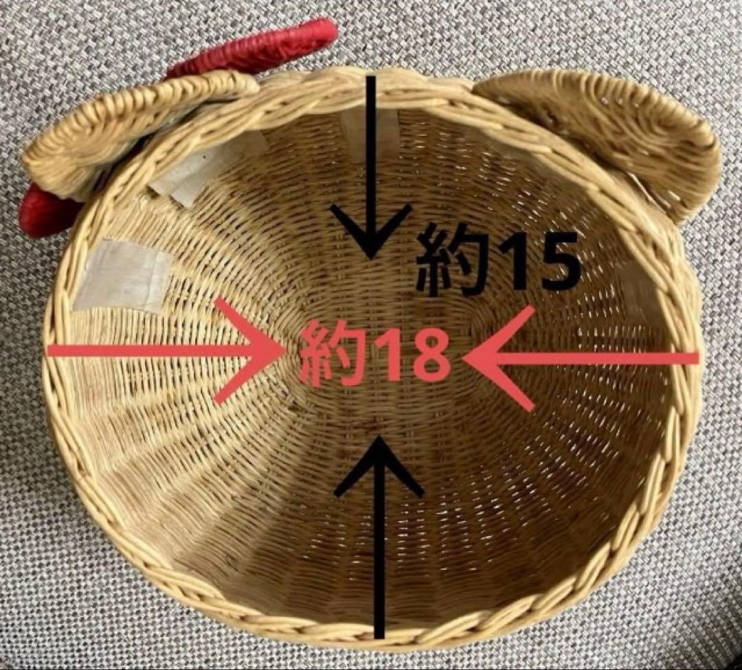 キティ　かご小物入れ　キティ籠　昭和レトロ　キティレア　キティちゃんレトロ