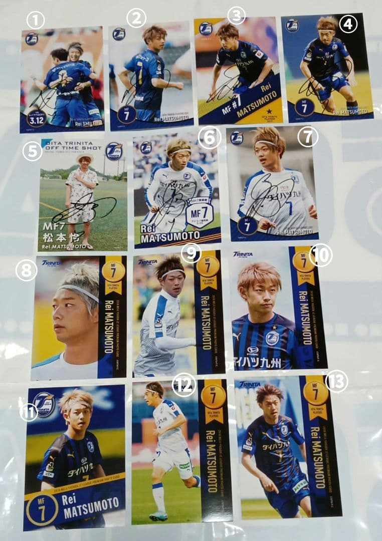 大分トリニータ　松本怜　直筆サイン入り写真　写真