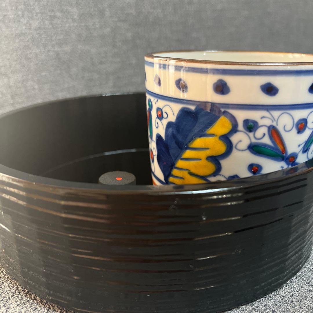 宗旦好写一閑丸手付莨盆　煙草盆　茶道具