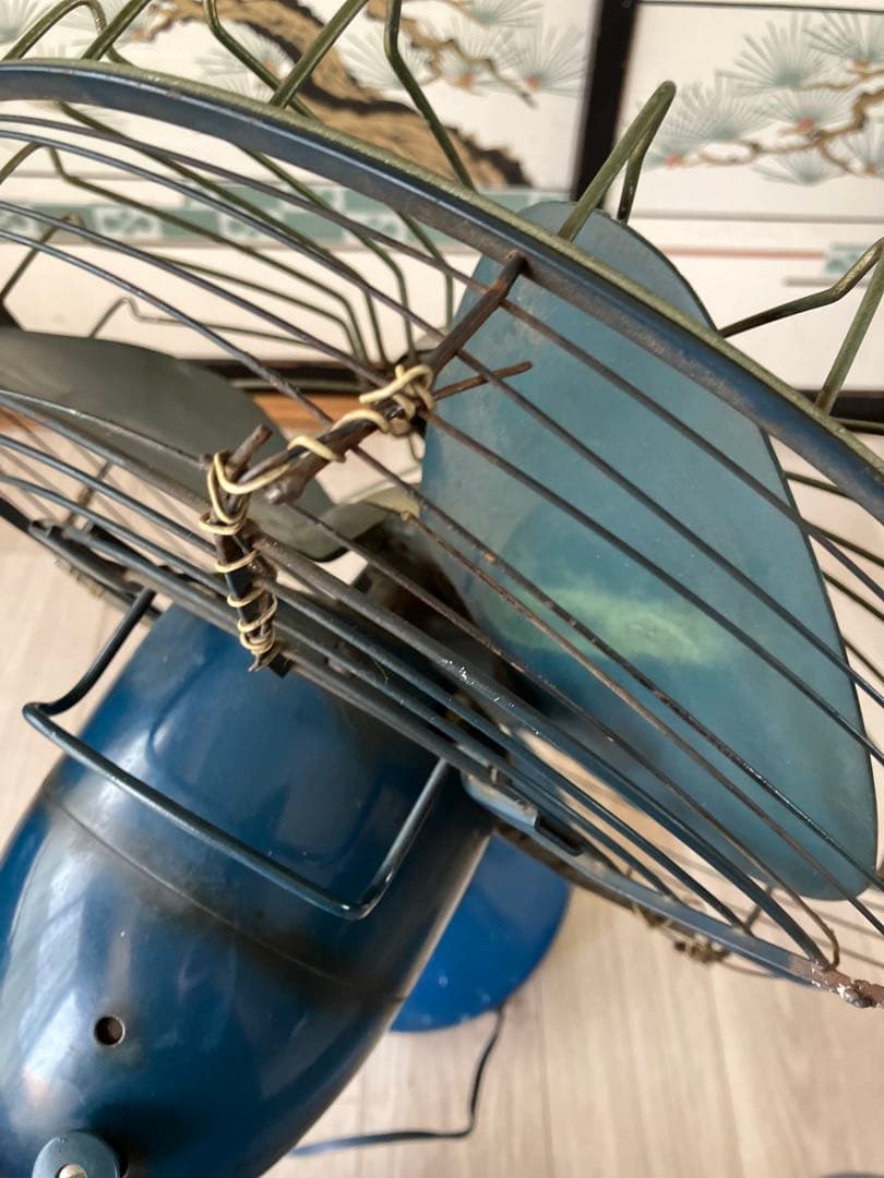 希少 FUJIDENKI レトロ 扇風機 サイレントファン アンティーク 稼動品