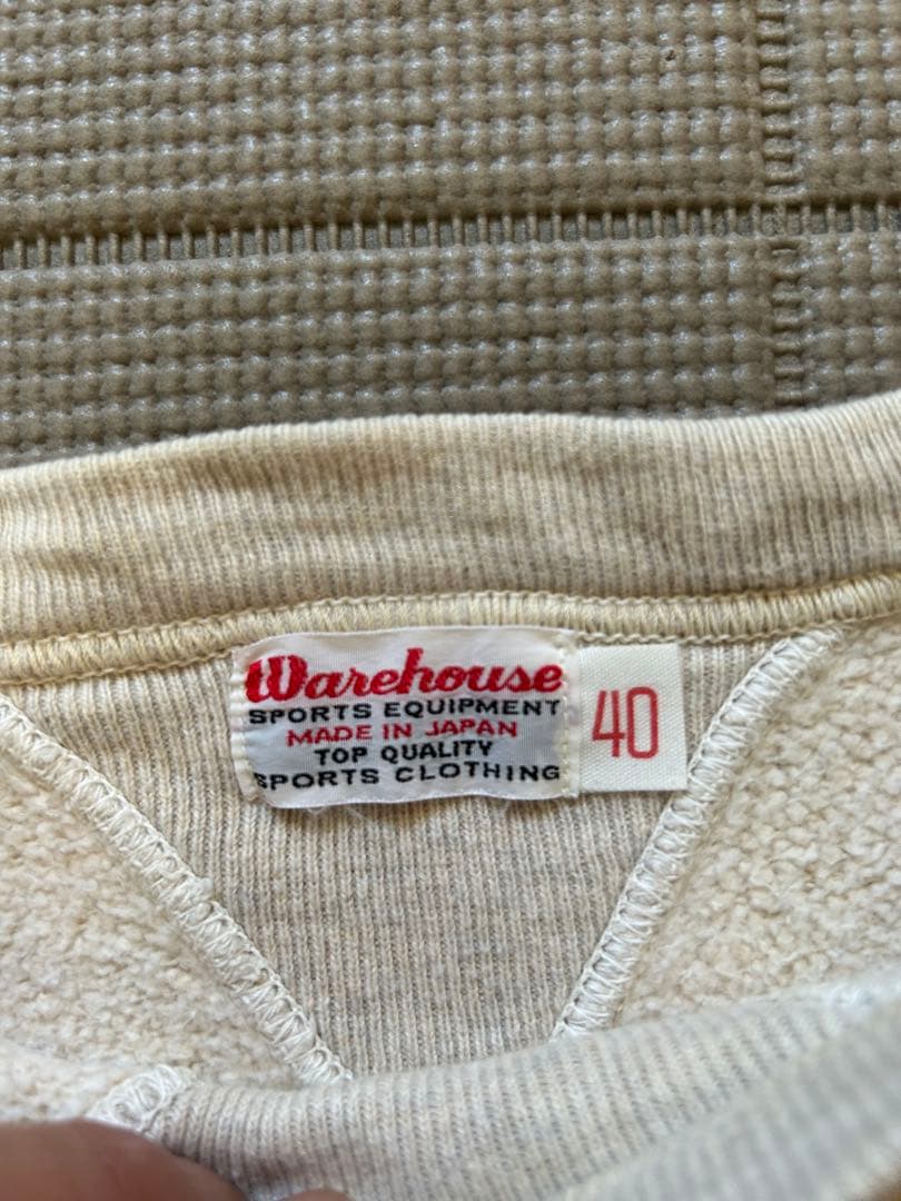 ウエアハウス SPAFSスウェット オートミール 40