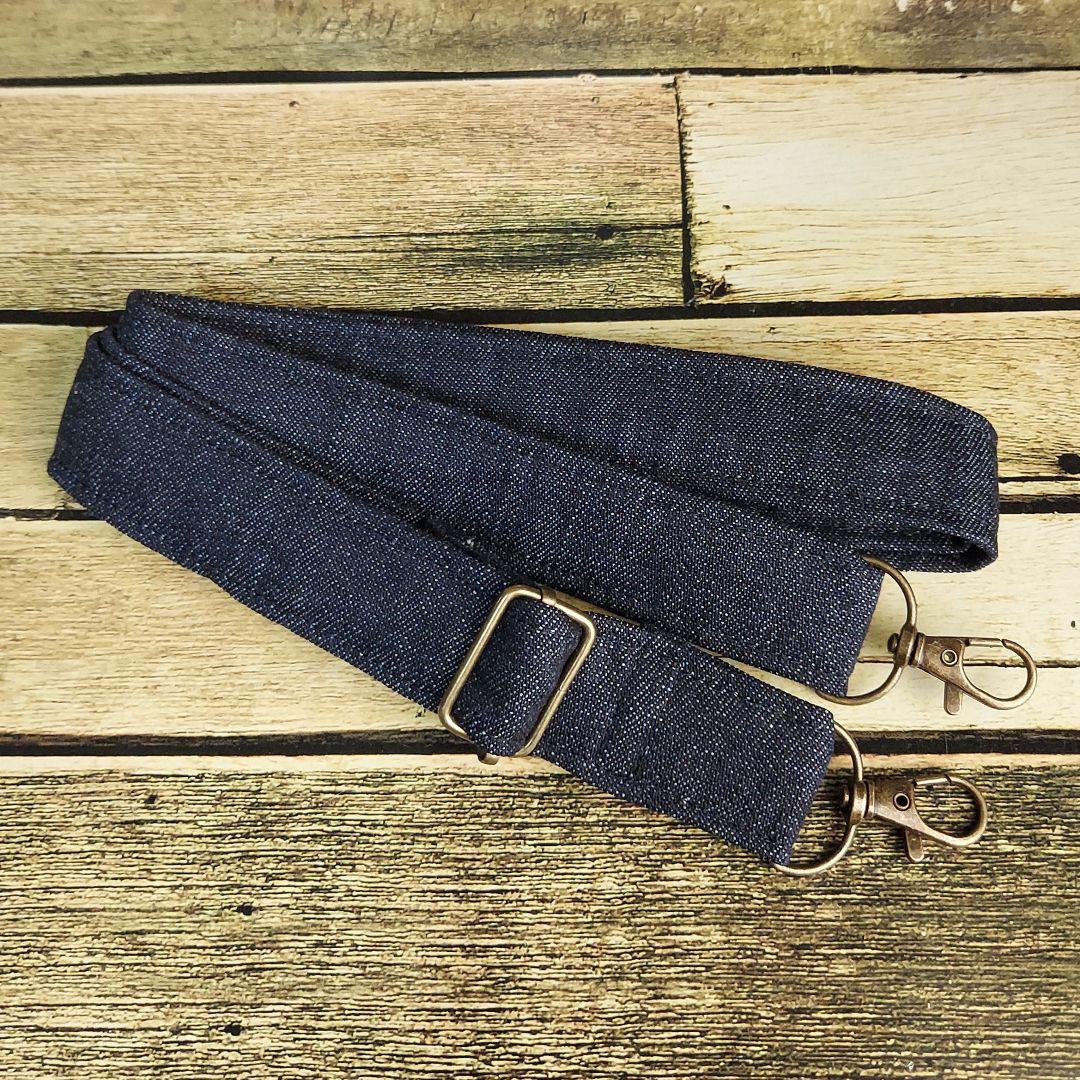 刺繍デニムバック　No.638　デニムリメイク　チューリップバック　刺繍バック