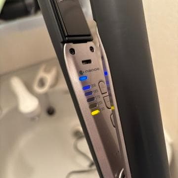 【美品・動作済】パナソニック ストレートアイロン ナノケア 黒 EH-HS9J