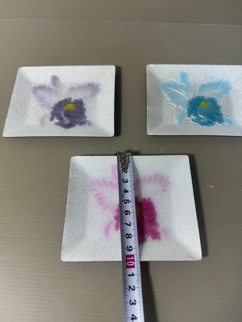 2421 七宝焼　小皿　3客