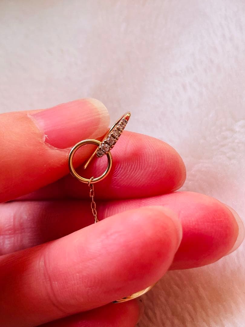 にー　Hirotaka MUGHALイヤーカフピアス ダイヤ