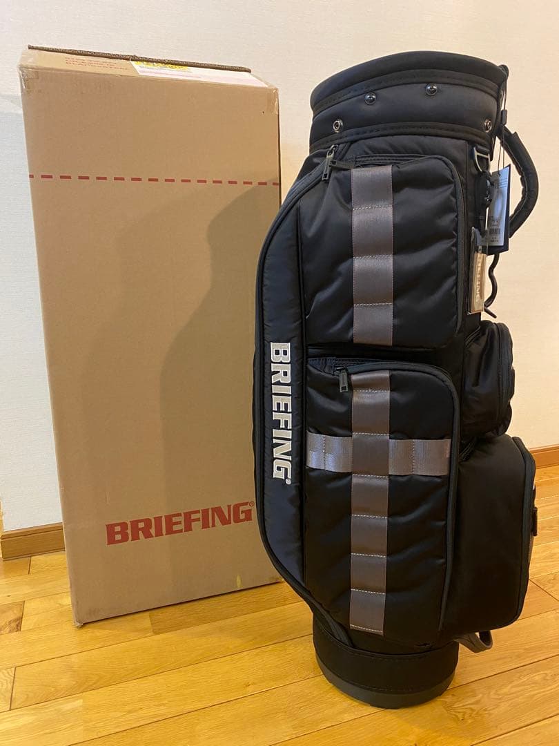 【未使用品】BRIEFING キャディバッグ CR-6 ブラックスティール