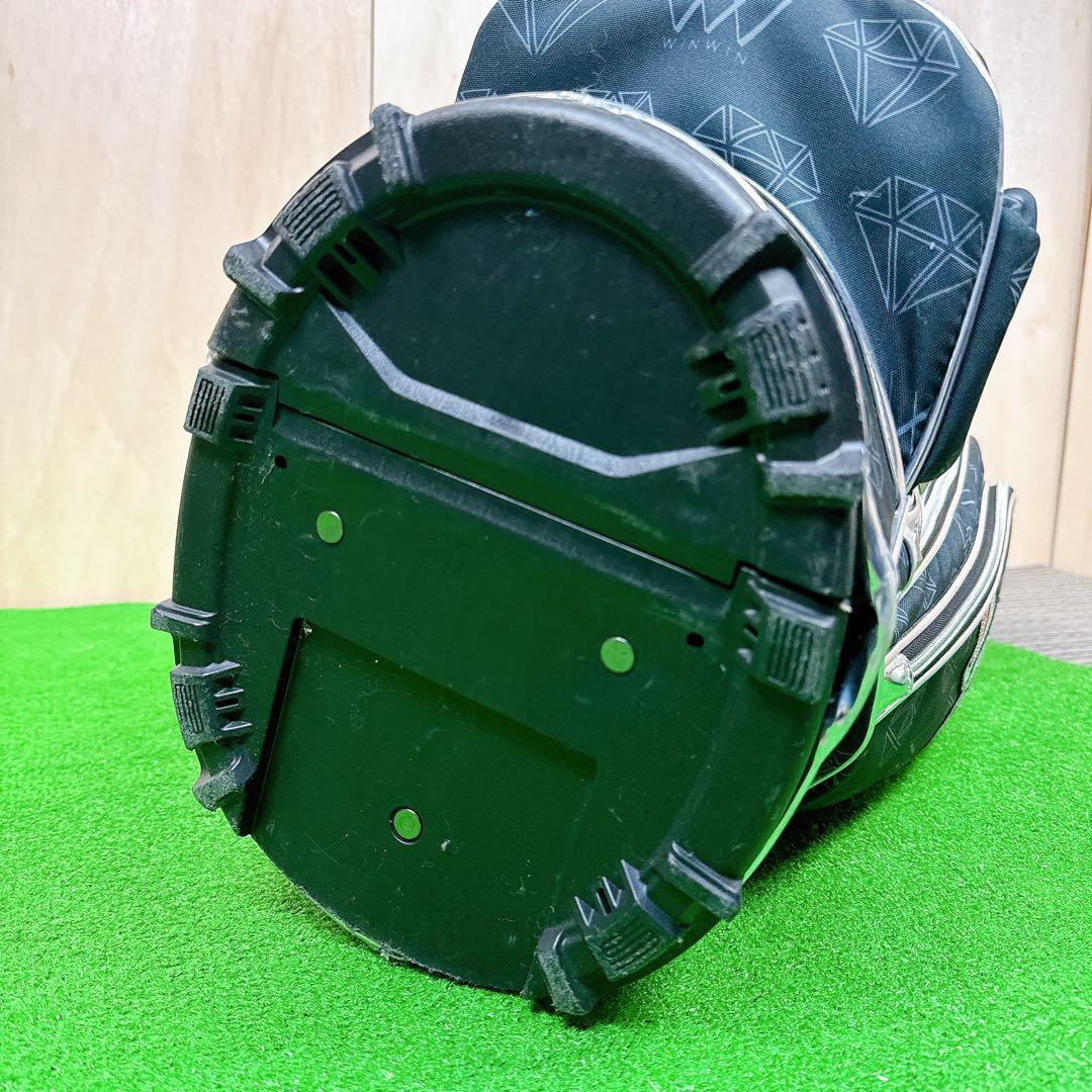 WINWIN STYLE スパンコール スタンド式 キャディバッグ スカル