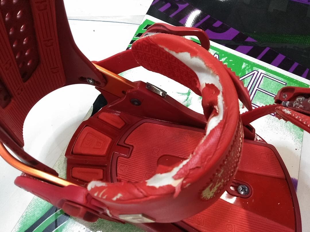 ローム ポスターマニア 155cm + ユニオン M/Lサイズ スノーボード ◇