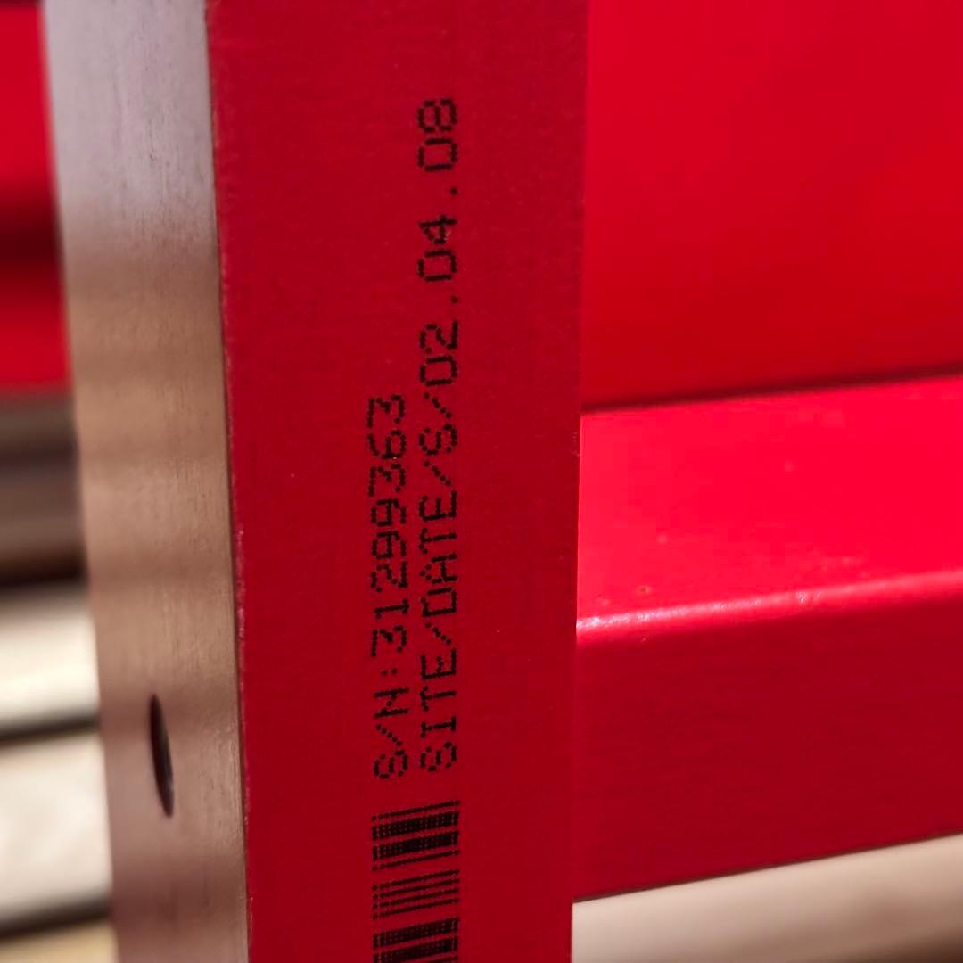 ストッケ トリップトラップ ベビーチェア レッド シリアル3 ハイチェア 椅子②