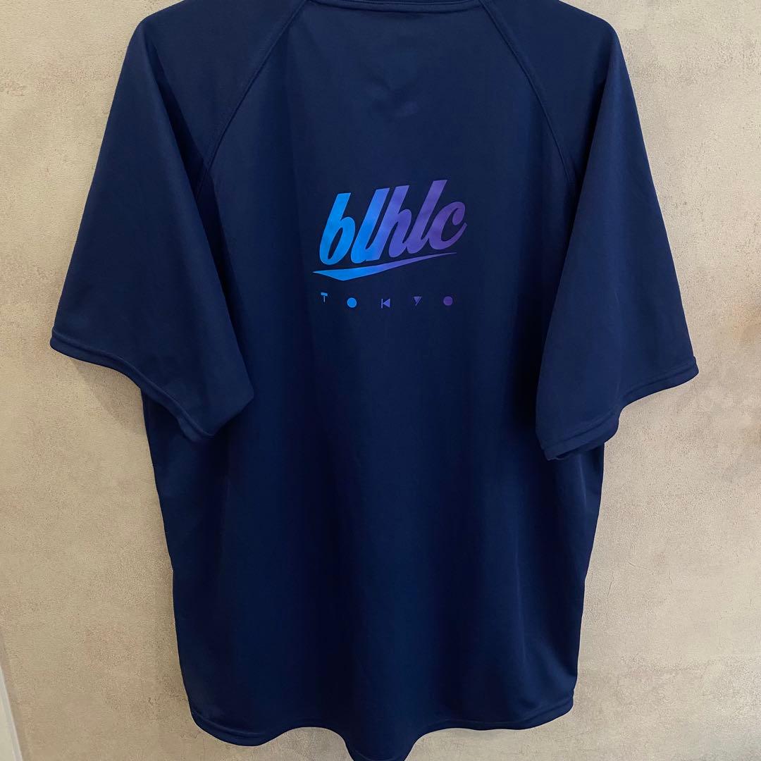 【希少品】blhlc Print Cool Tee Ｌサイズ　navy