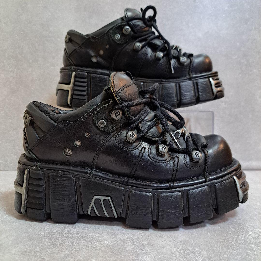 [美品]ニューロック（NEW ROCK）の厚底 ブーツ[本日お得情報あり]