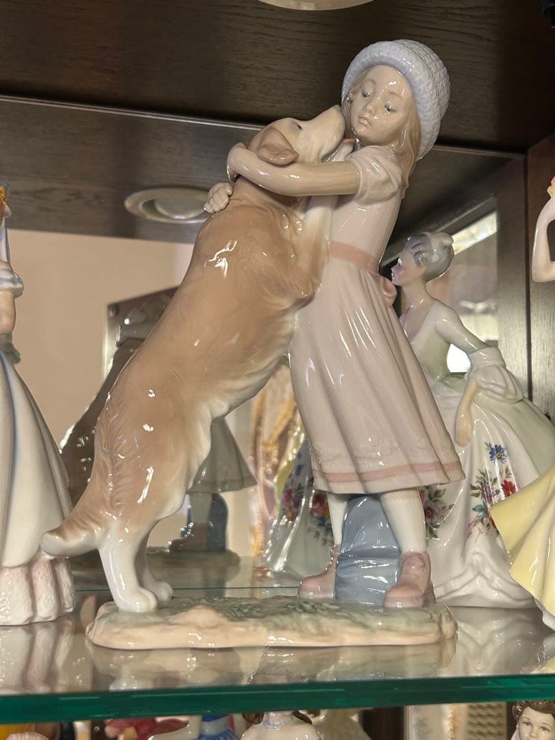 リヤドロ　人形　犬　置物　オブジェ