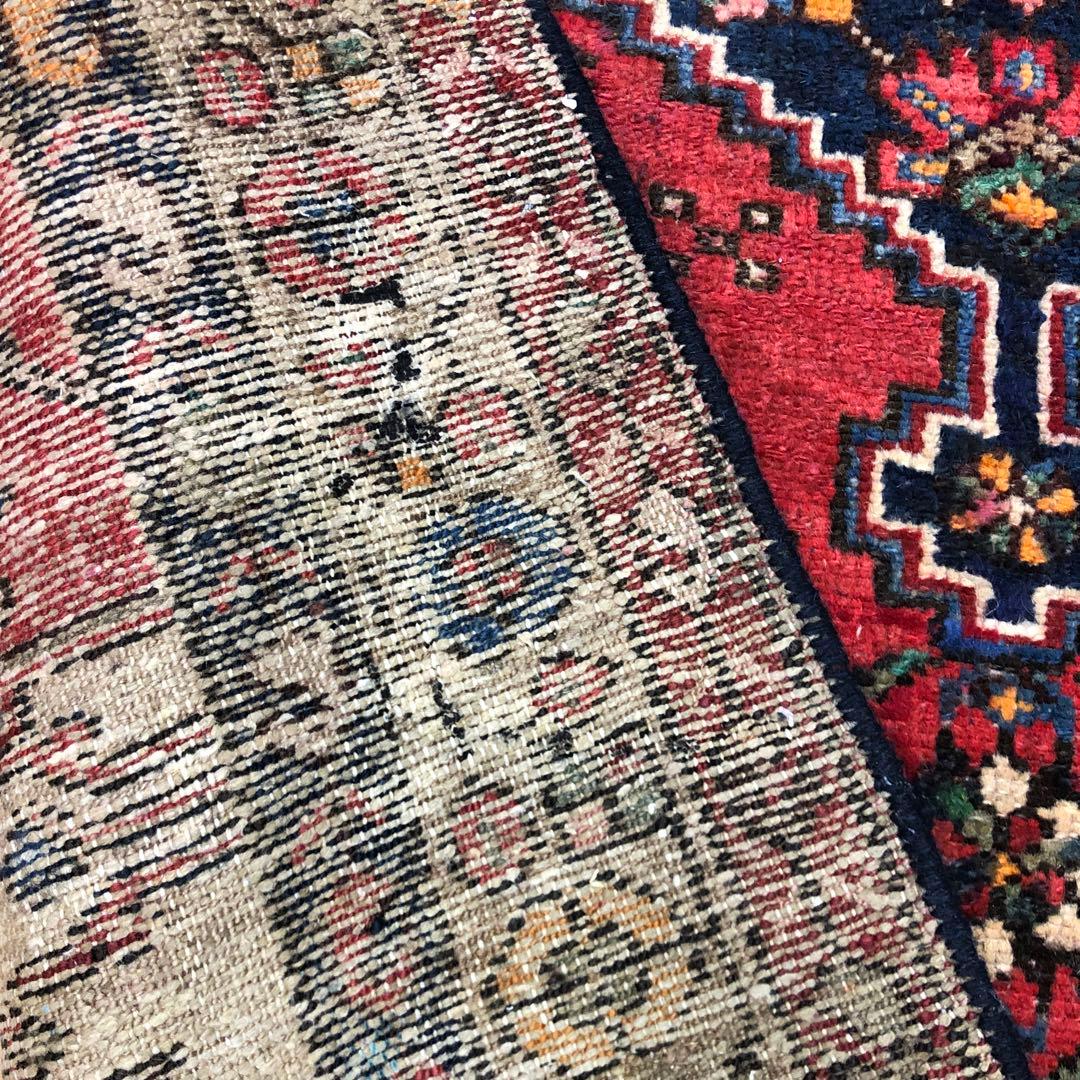 ペルシャ絨毯 ヴィンテージラグ 192×122cm 手織り オールドpersia