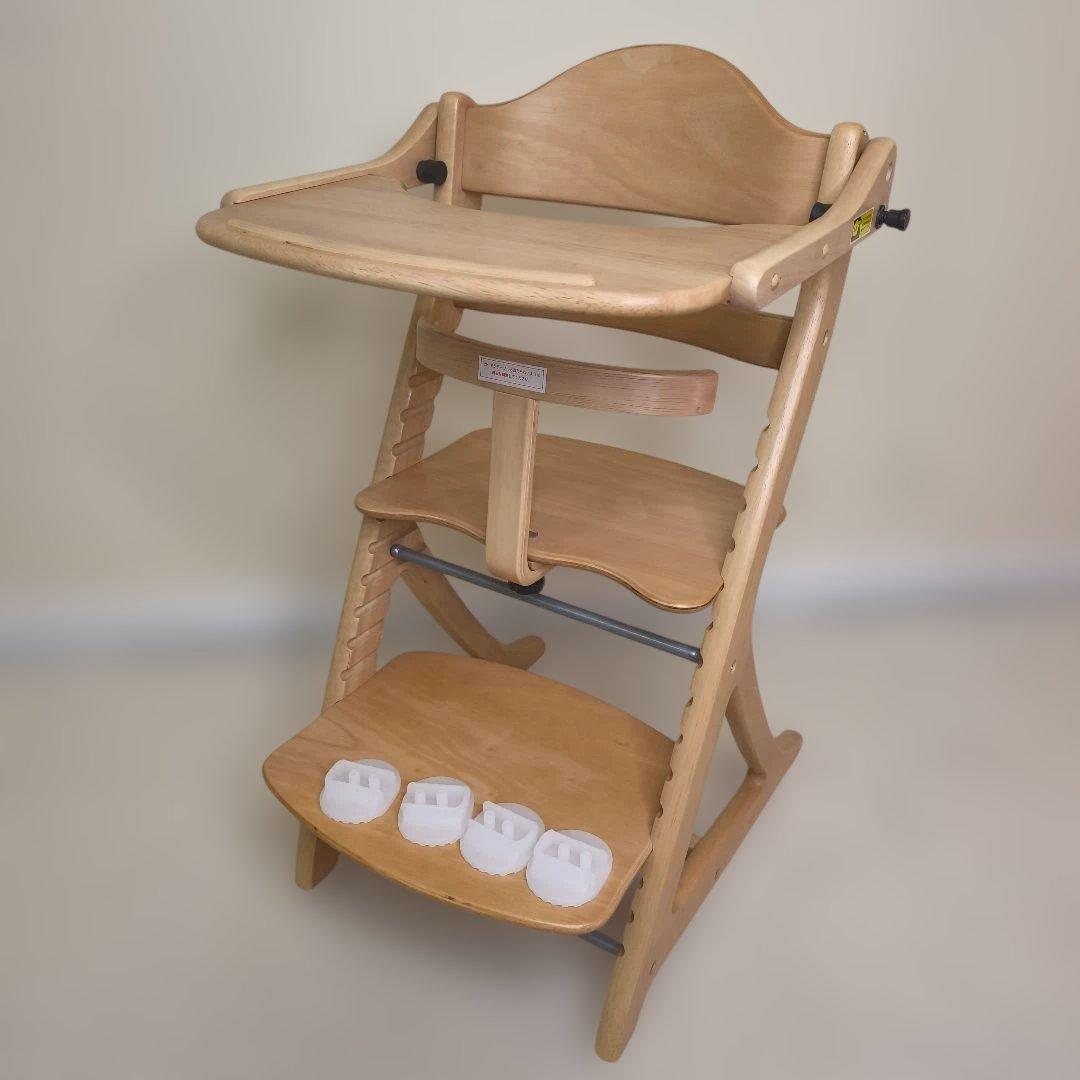 【美品】大和屋 すくすくチェアスリムプラス テーブル＆ガード付