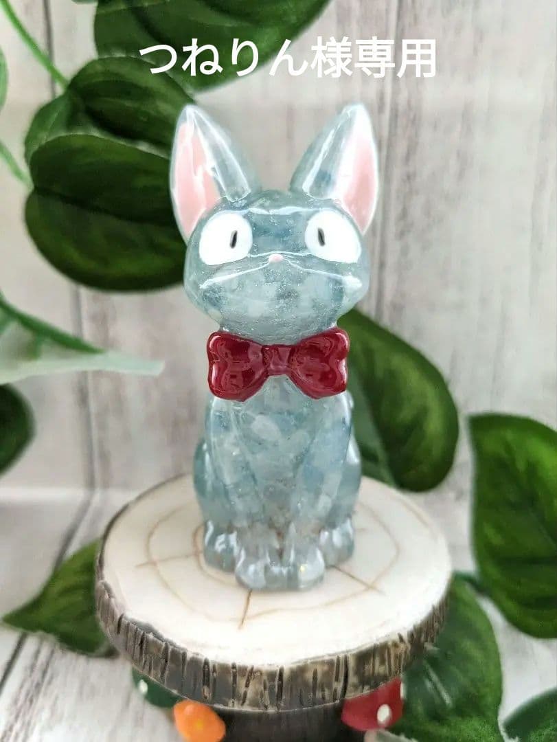 【つねりん】ミニサイズ！アクアマリンの超ネクタイねこちゃん形オルゴ☆他９点