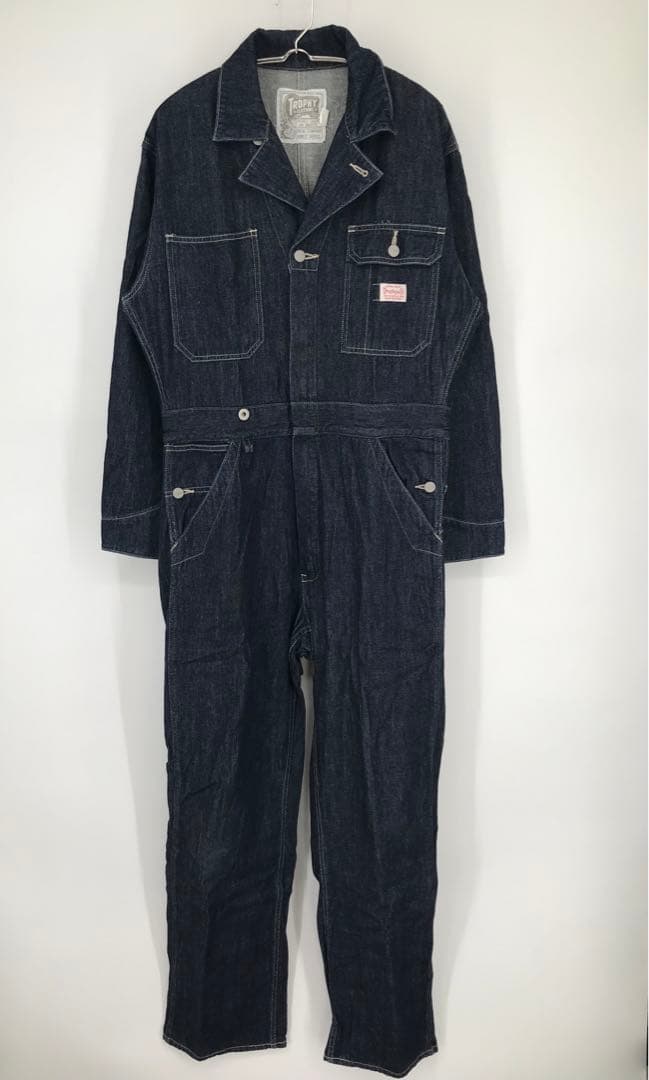 トロフィークロージング　オールインワン　つなぎ　38　インディゴ