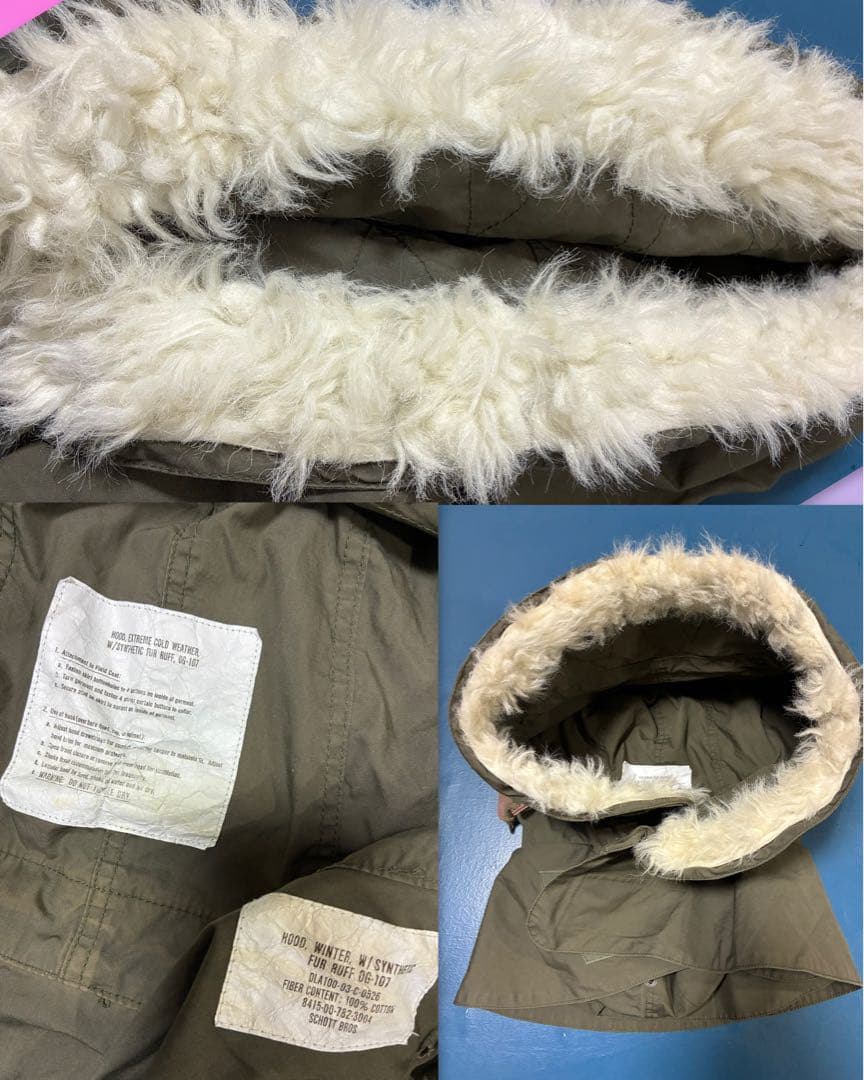 M-65 フィッシュテール フルセットschott L ライナー/フード付き