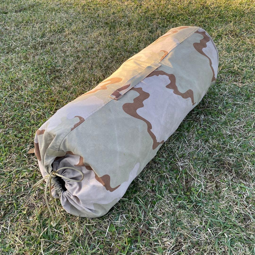 オランダ軍　テント　ポール・ペグ付　正規品　デザートカモ①　コンディション良