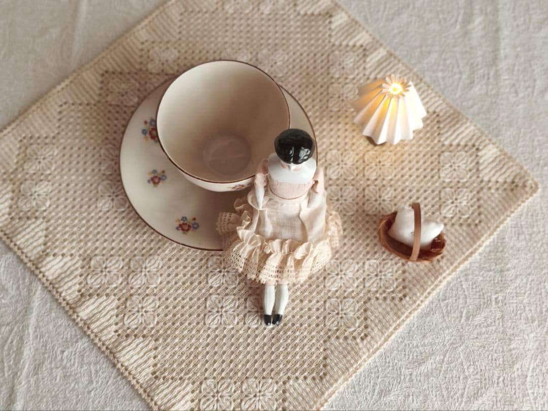 * vintage doll ୨୧ * 小さな チャイナヘッドドールさん