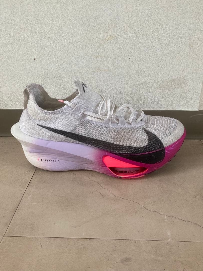 Nike アルファフライ3 27.5 ホワイト/ピンク