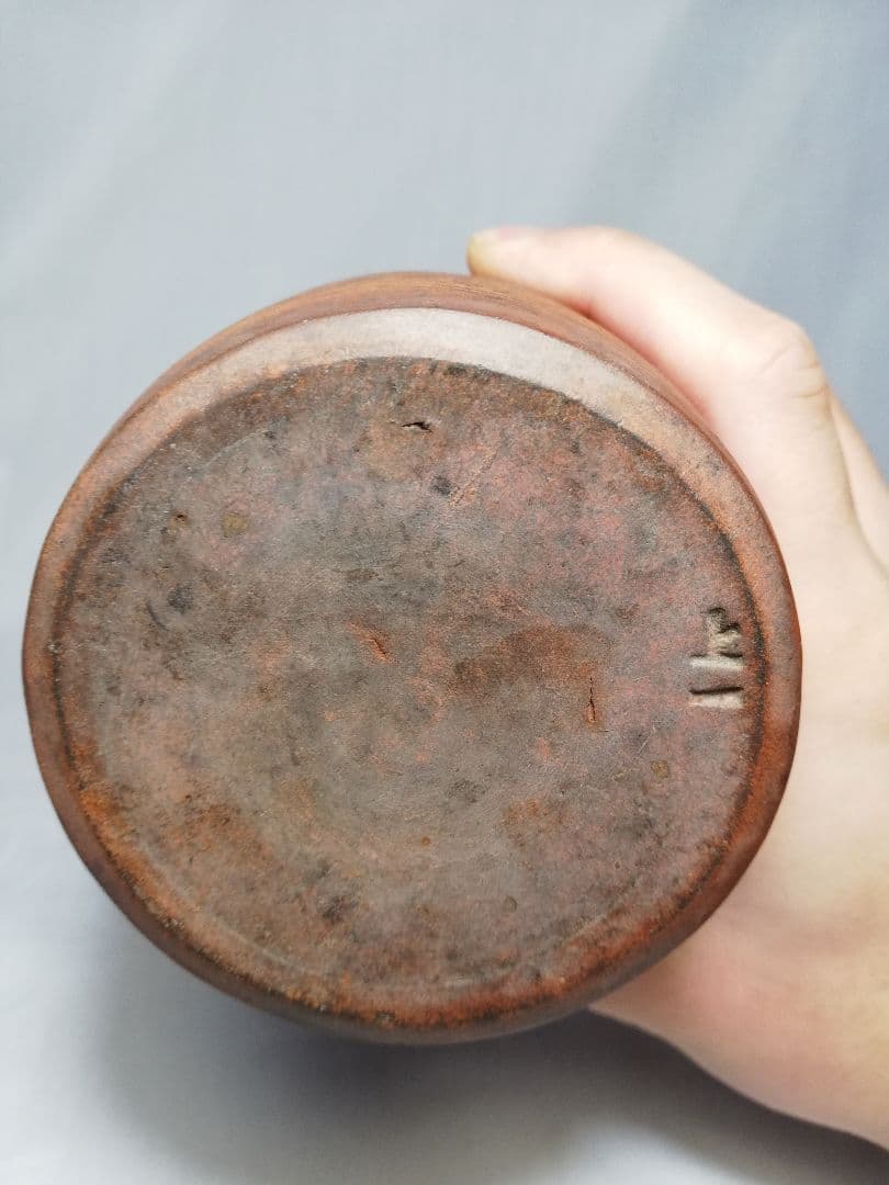 江戸末期 古備前 自詠句彫徳利 森甚治郎 備前焼 酒器 花瓶 とっくり 花器