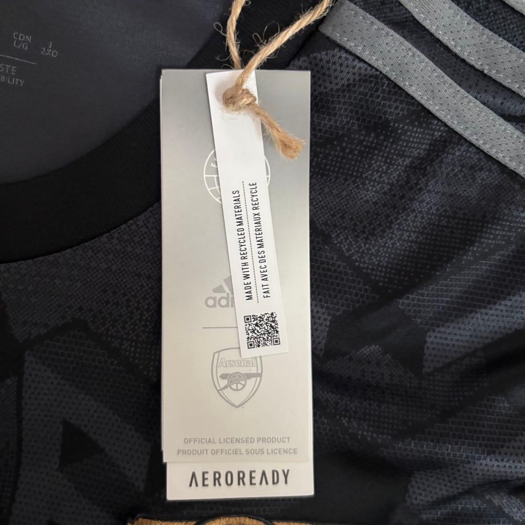 アーセナル　アウェイ　正規品　22/23 ユニフォーム　黒金　シャツ　ジャージ