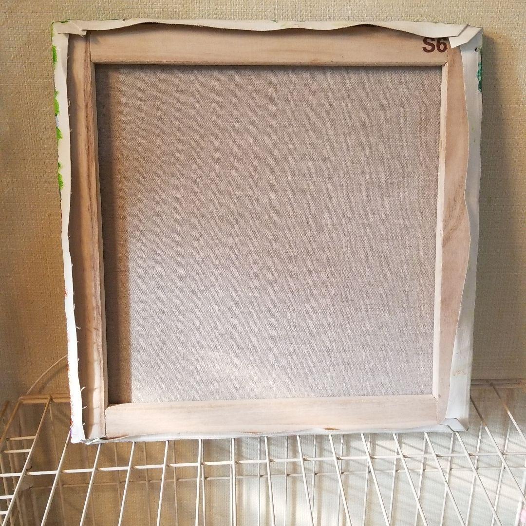 油絵　FUUTA　友だちの卵を守る犬