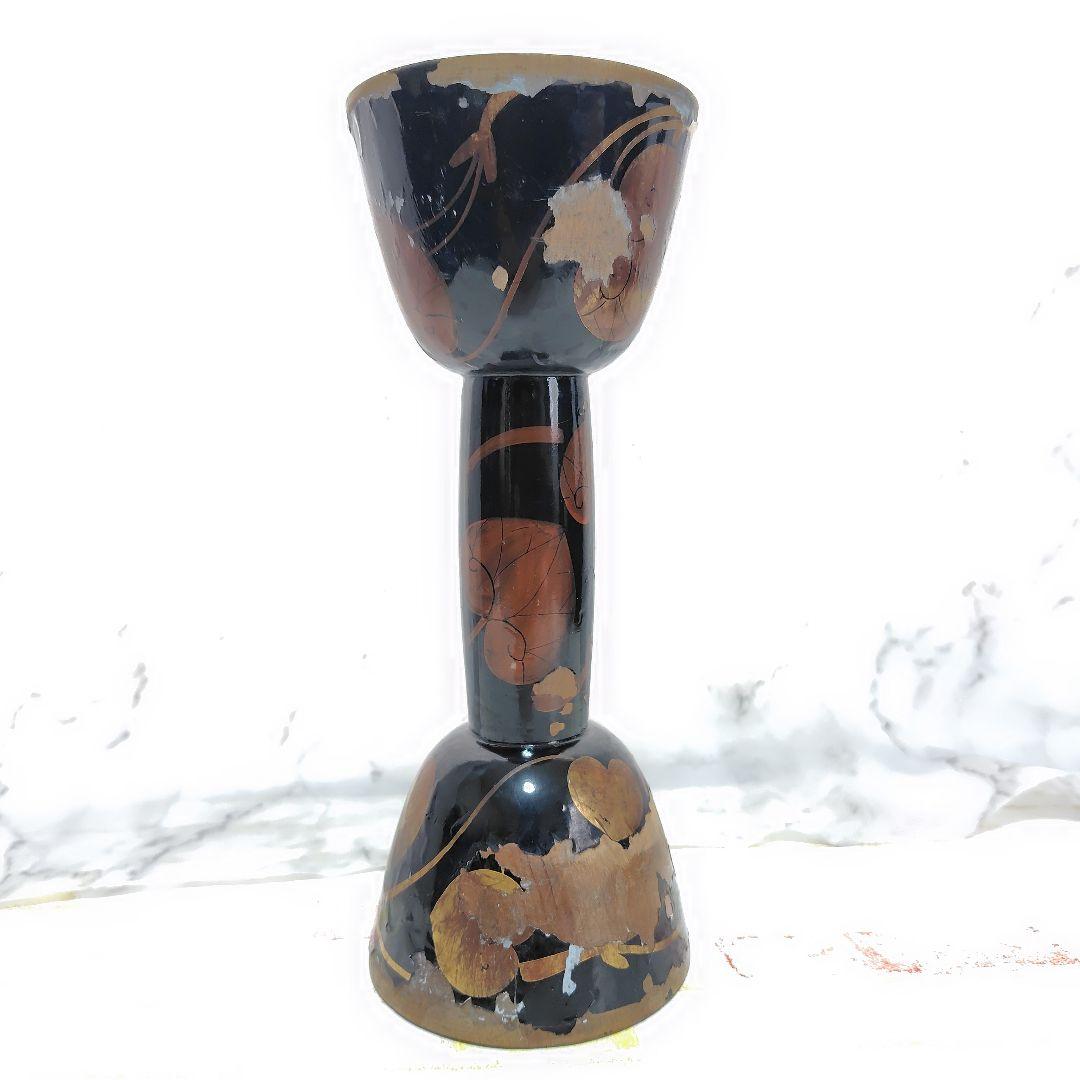 小鼓　鼓　鼓胴　つづみ　和楽器　蒔絵　金箔貼り　漆塗り