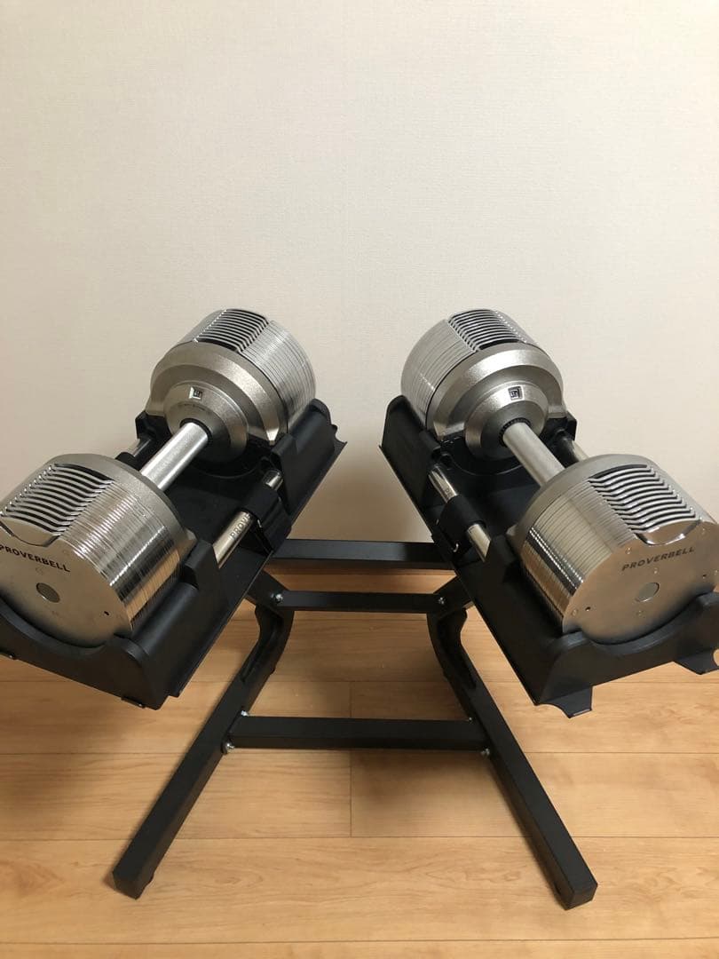 ①プロバーベル41.5kg×2(専用スタンド付き)