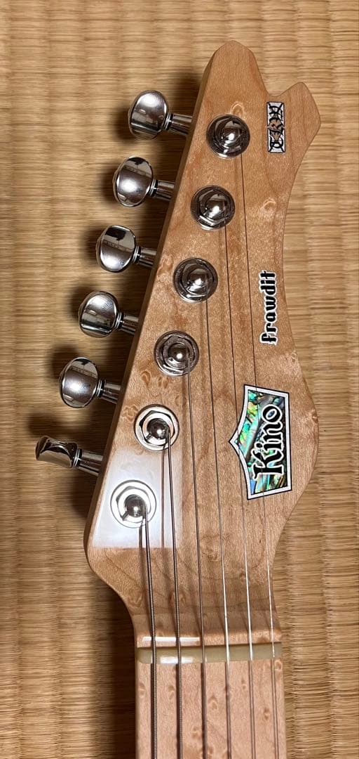 ギター Kino frawdit 22F SSH Ash/Flame Tochi Top