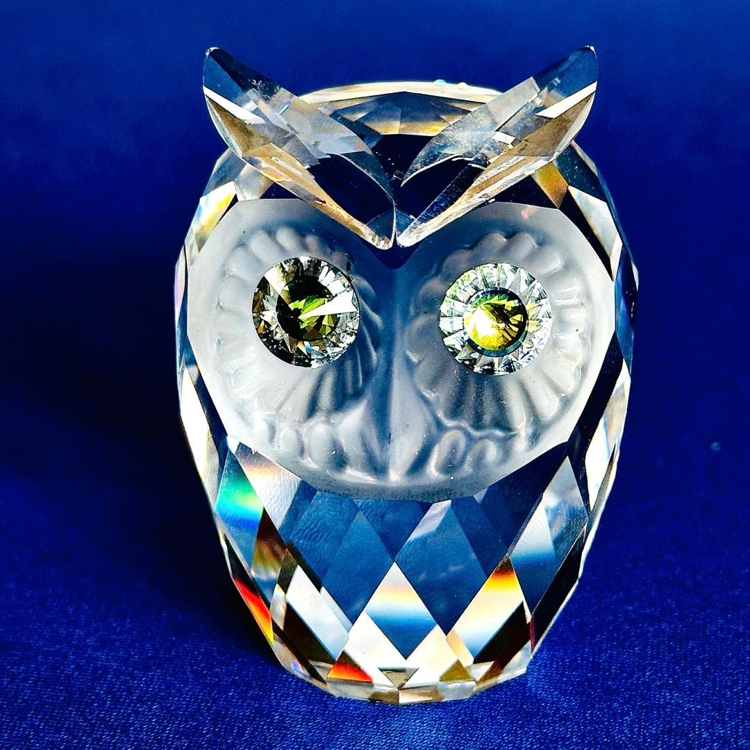週末セール‼️SWAROVSKI フクロウ（大）クリスタル☆スワン刻印あり❗️