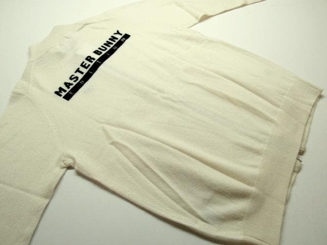 新品 PEARLY GATES マスターバニー カシミヤ100% ZIPセーター