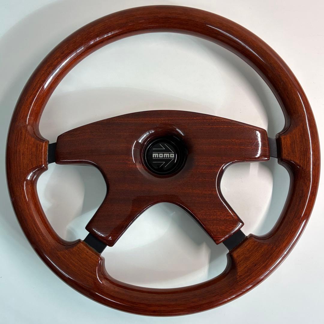 MOMO ホーンボタン ウッド ステアリング37cm/NARDI/イタルボランテ