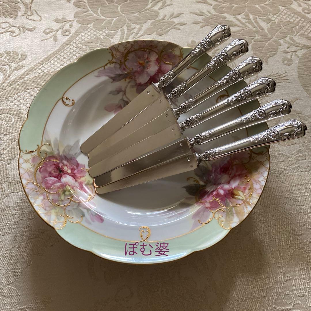 【フランス／アンリ・ラペール】純銀／デザートナイフ フルーツナイフ 1本