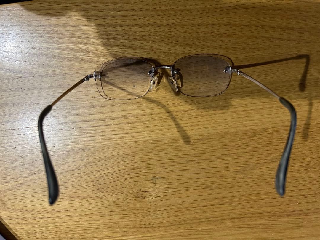 中古14金ホワイトゴールド眼鏡フレーム 26.5g