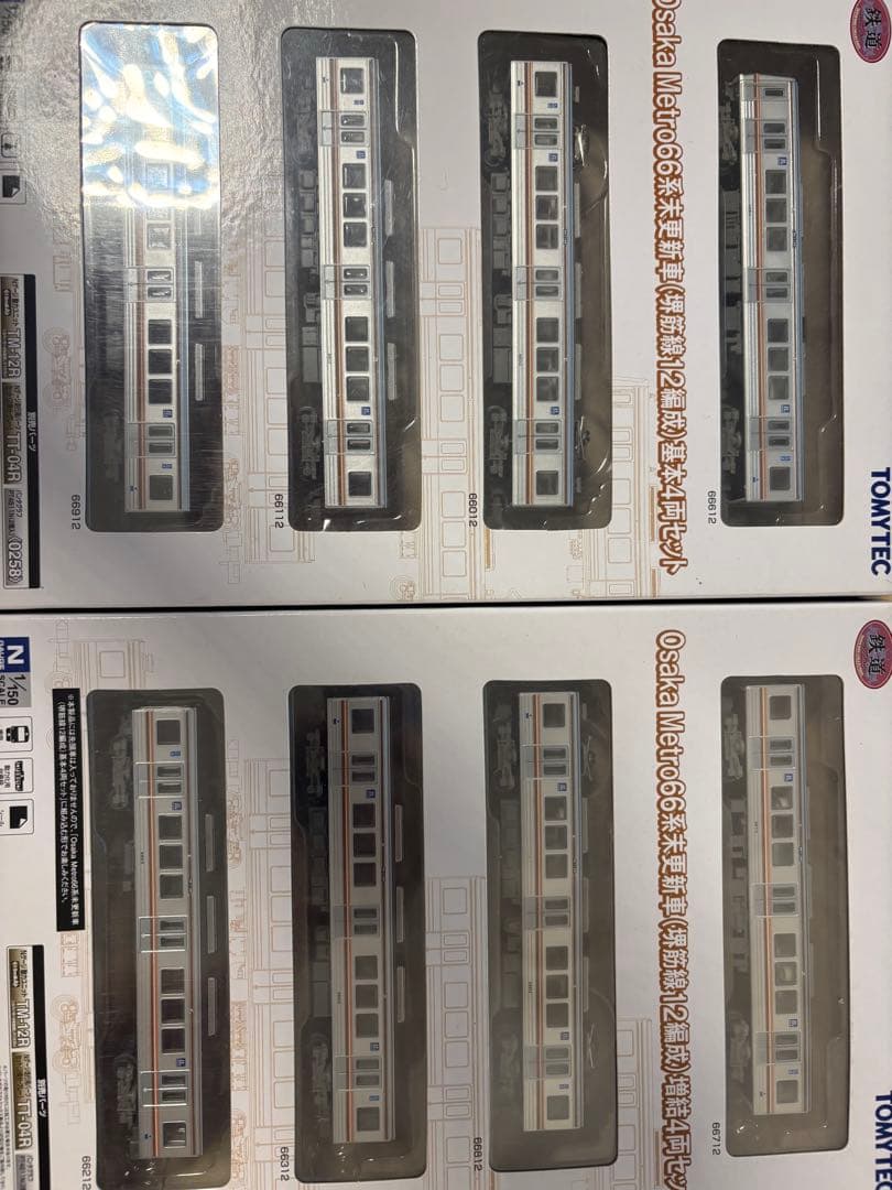TOMYTEC 大阪メトロ66系未更新車　第12編成 基本4両➕増結4両セット