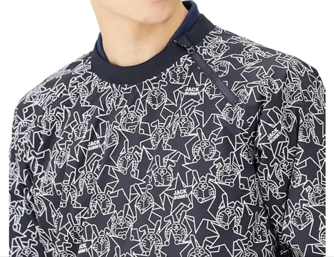 新品 ジャックバニー ドラえもん ラミネートタフタ中綿スニードジャック（4）M紺