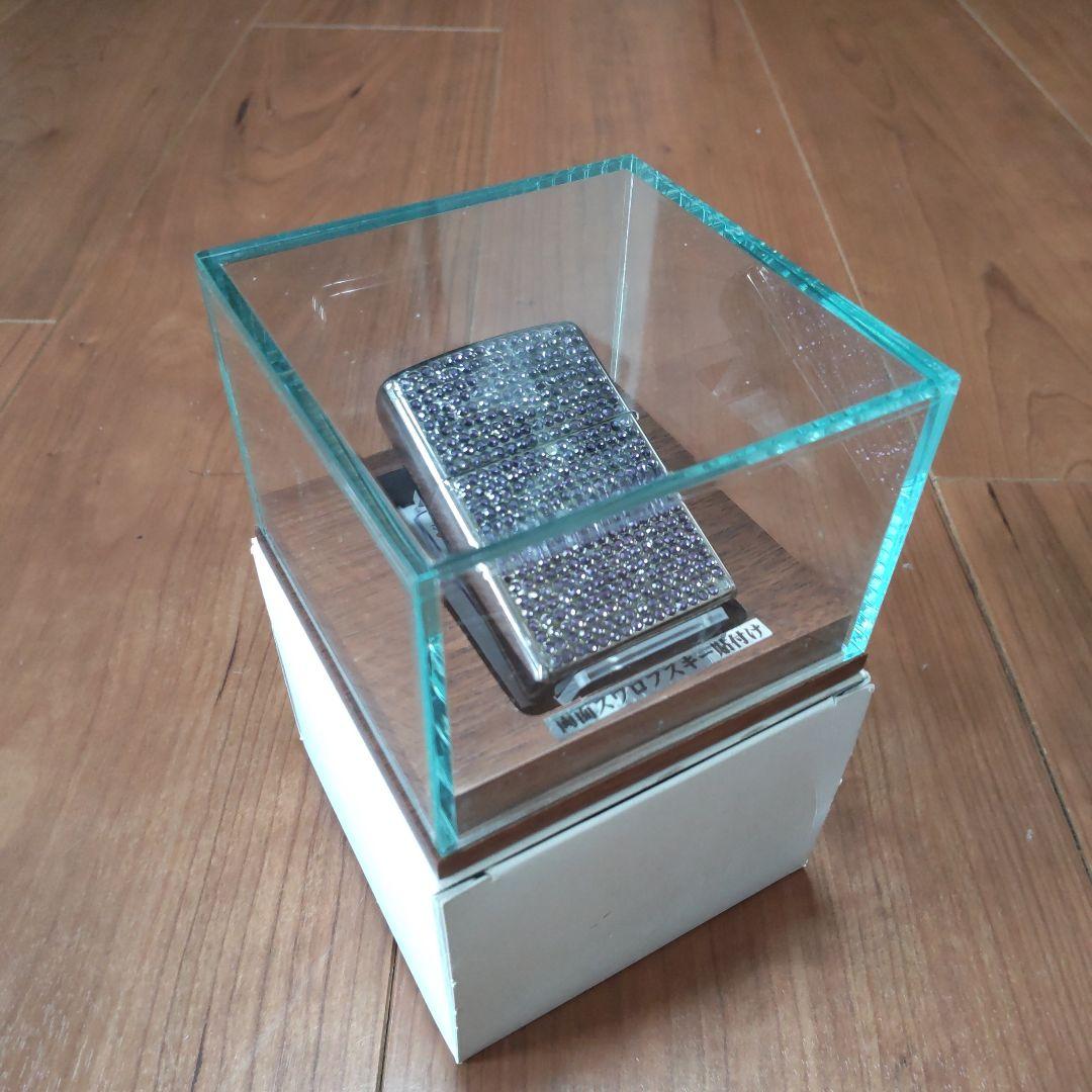 ZIPPO 両面スワロフスキー貼付け・飾箱