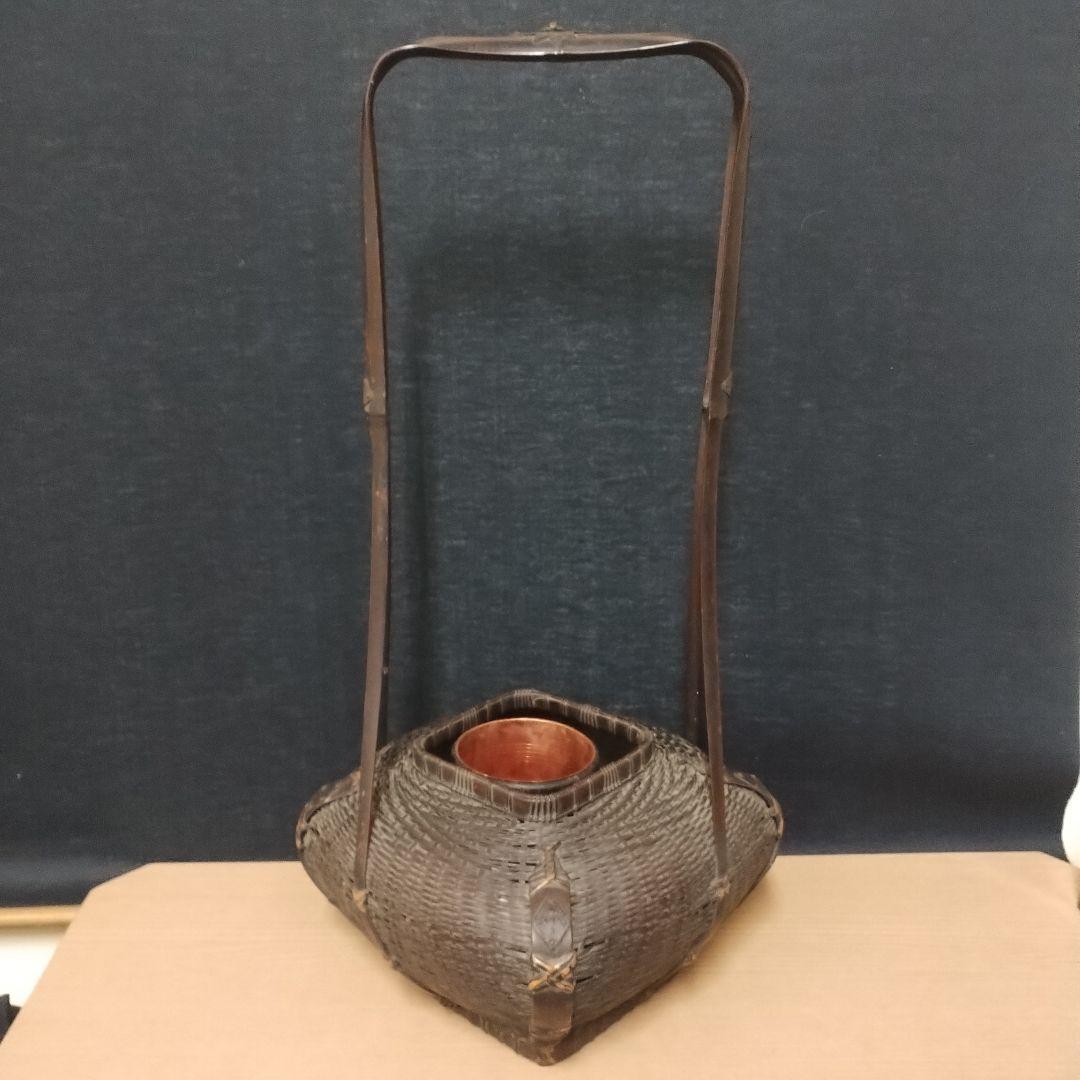 唐物 竹製 花入れ