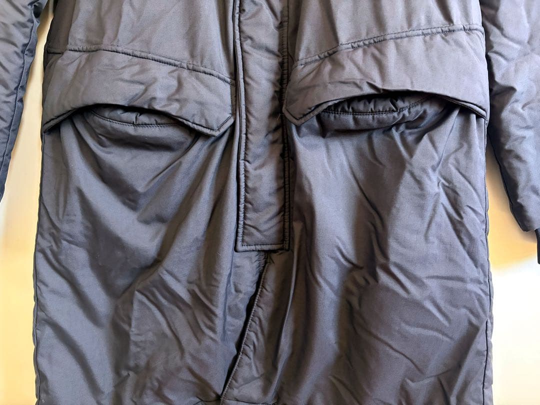 アンダーアーマー　UAロングコート　ベンチコート　アウター　M ネイビー　紺色