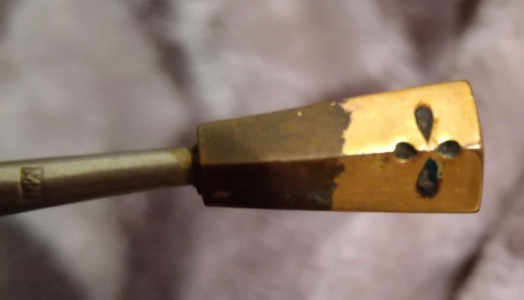 昭和レトロ 木製、金属製 簪　かんざし(?)