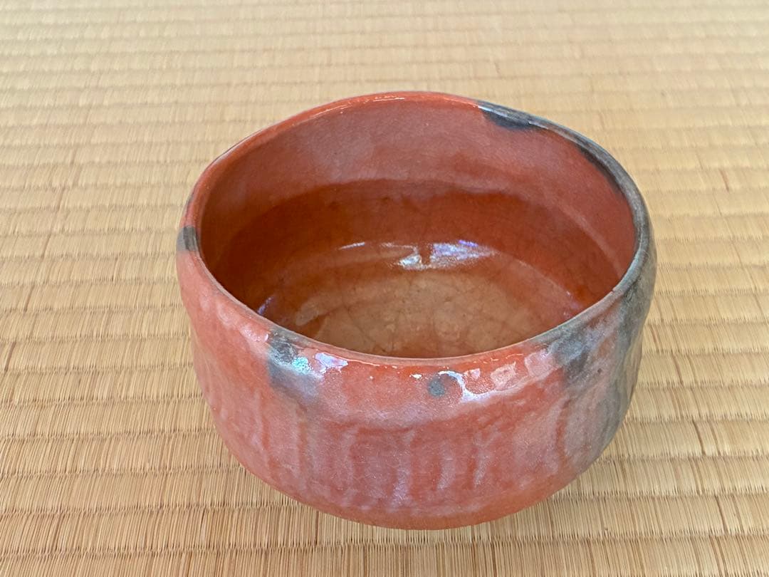 茶道具　『赤楽茶碗』　7代目和樂 作