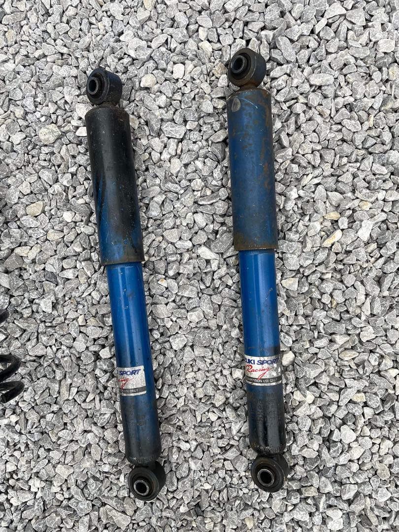 ha 22スズキスポーツサスペンション 4本ローダウンサスほぼ新品スプリング付き