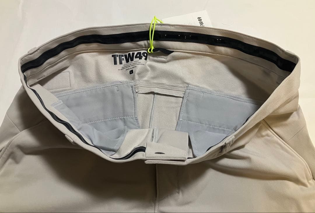 TFW49 ウォーム アンクル スリム パンツ 未使用タグ付 L、裏起毛 秋冬