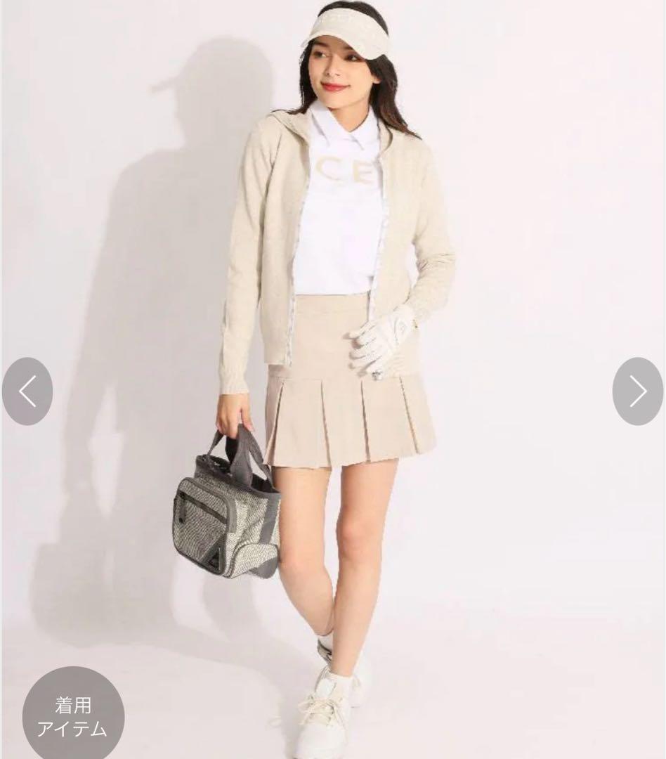 ◽️未使用　DESCENTE デサントゴルフ　ロゴフルジップニット　パーカー　M