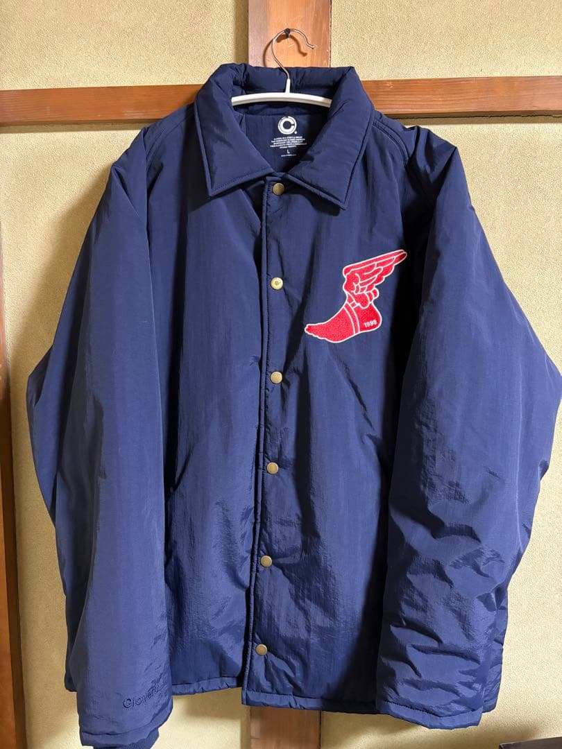 cloveru ネイビー ナイロンジャケット