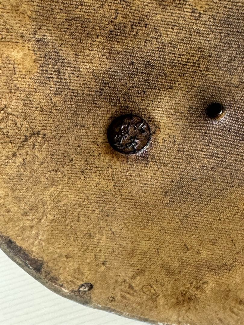 2625 九谷焼　八幡窯　菊仙　染付　寿老人　縁起物　置物　美品