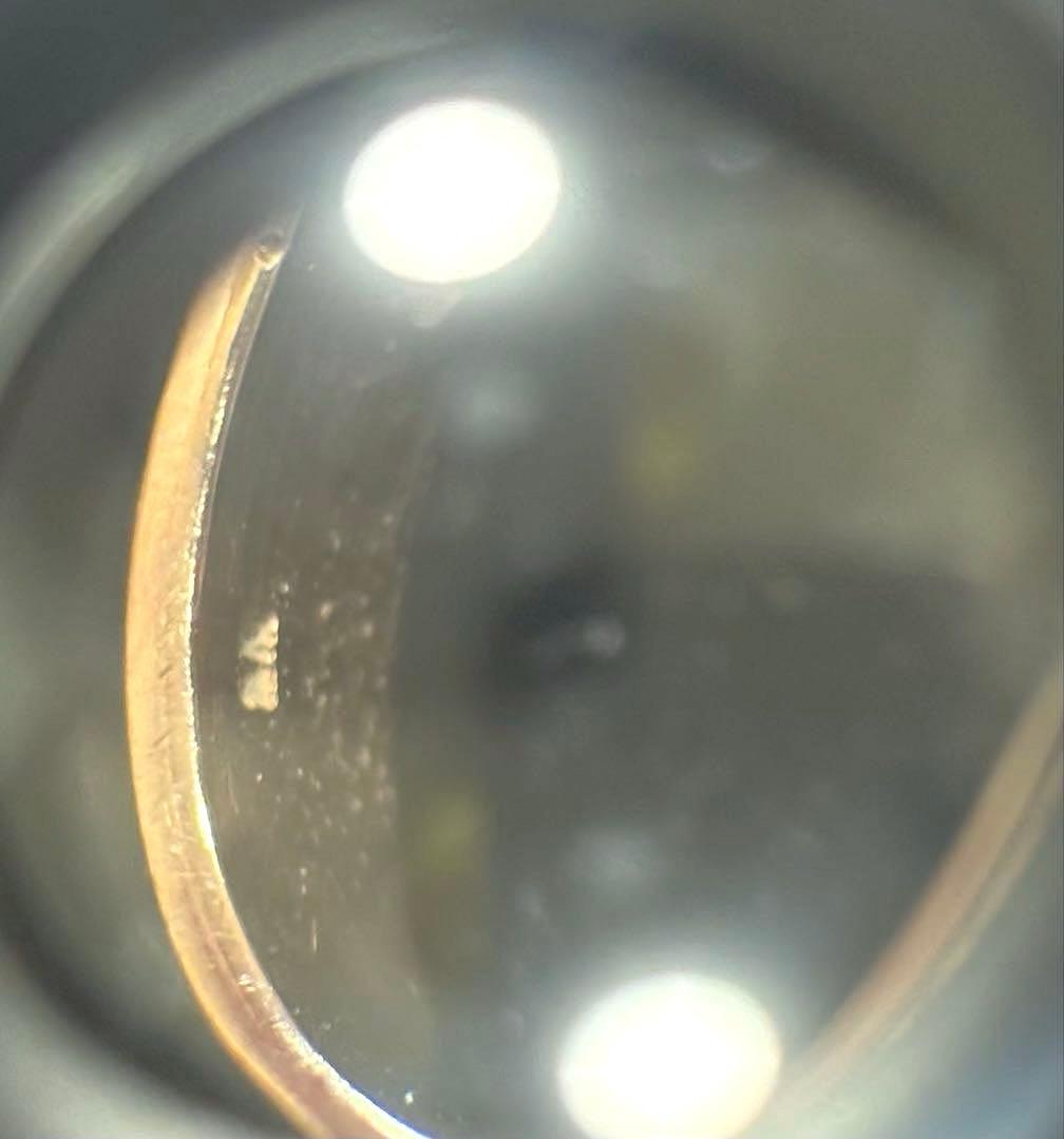 フランス アンティーク リング 指輪 ガラス パール パープル 鑑別書付き