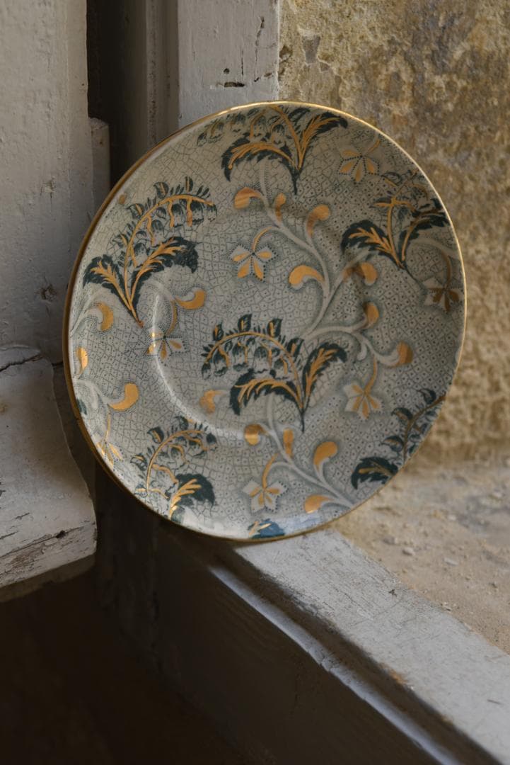 美品クレイユモントロー　ミュゲ　すずらん皿　プレート　フランスアンティーク