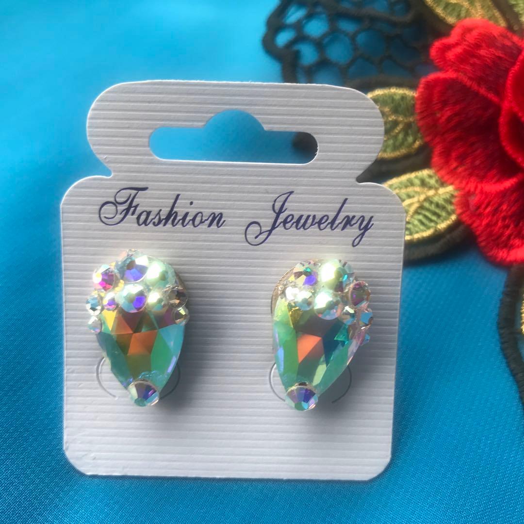 オーロラシンプルピアス　社交ダンス☆ベリーダンス